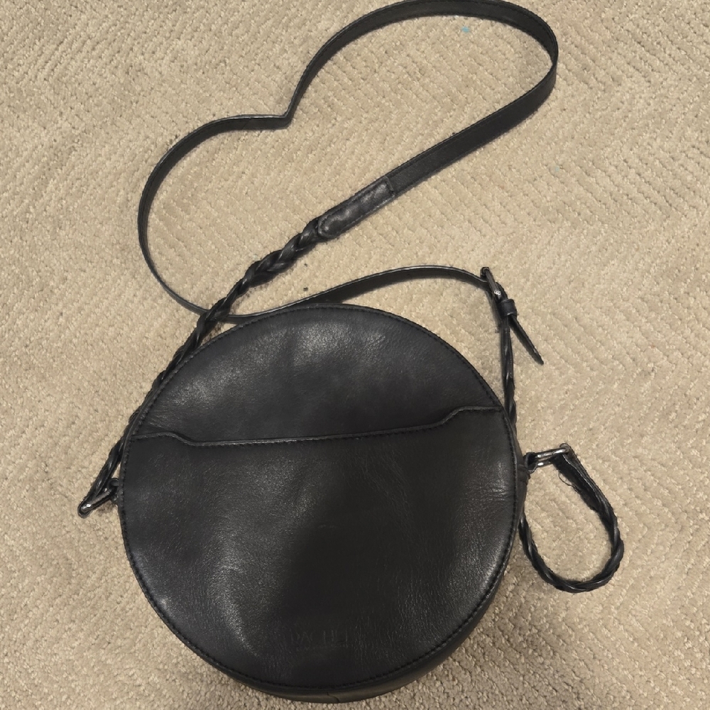Black Leather Crossbody Bag